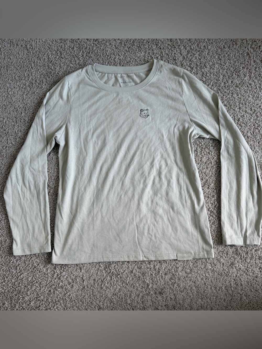 maison kitsune x eva air long sleeve tee t shirt